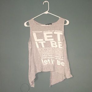 Let it be open back tank
